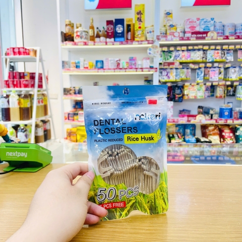 Tăm chỉ kẽ răng Eco Nakori 50+5 cây