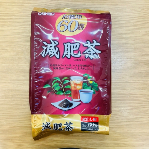 Trà Genpi Orihiro thảo dược giảm mỡ bụng 60 gói - Trà Orihiro