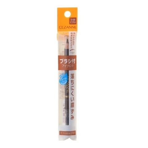 Bút kẻ mày Cezanne kèm cọ đa năng 1.2g (Black) (Deep Brown)