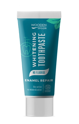Kem đánh răng tái khoáng và làm trắng hữu cơ Wooden Spoon 75ml