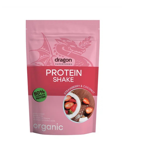 Protein lắc vị dâu dừa hữu cơ 450Gr