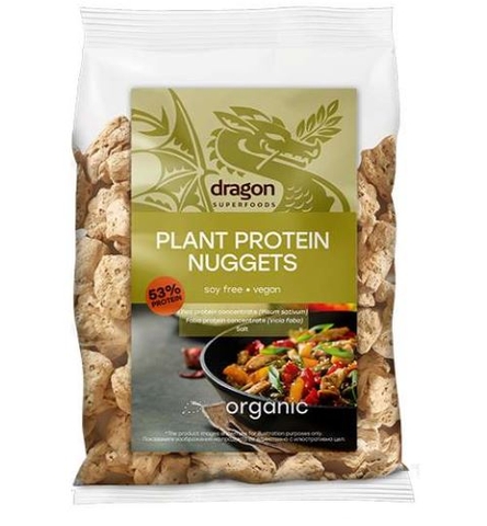 Protein thực vật hữu cơ kết cấu Gà nuggest Dragon Superfoods 150g