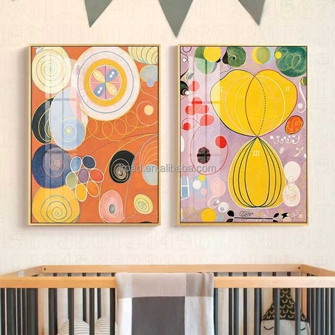 Tranh decor treo tường cho bé hình học cho bé