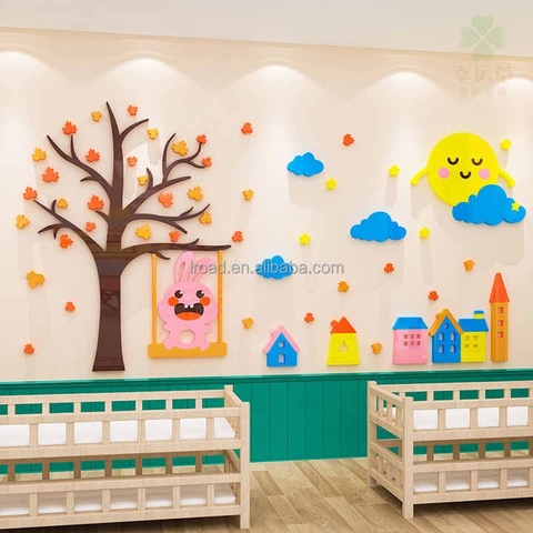 Decor dán tường hoạt hình cho bé