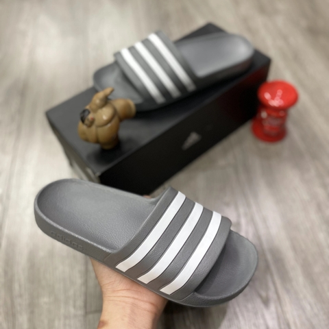 Alex's Authentic - Dép Đúc  QUAI NGANG ADILETTE AQUA Full Đen F35538