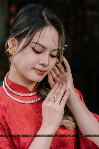 Kiềng cổ Bạc chạm rồng size 11-13