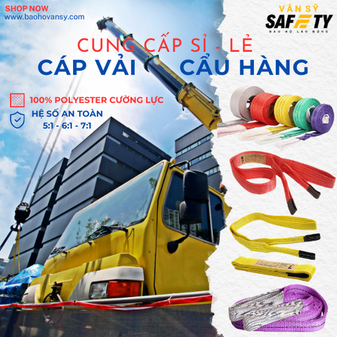 DÂY CÁP VẢI CẨU HÀNG TẢI TRỌNG 1 TẤN