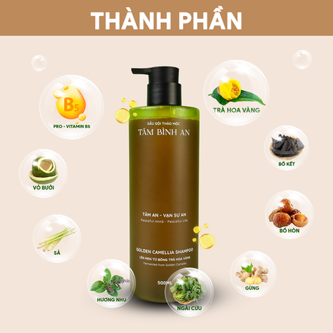 Thành phần của dầu gội thảo mộc Tâm Bình An