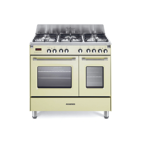 Bếp gas 5 vùng nấu kết hợp 2 lò nướng Rosières RGM95D2C - Nhập khẩu chính hãng