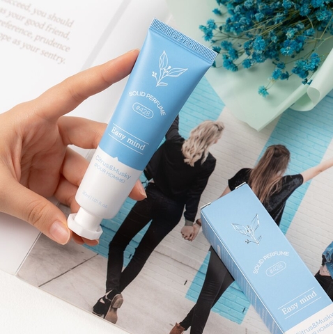 Nước hoa khô dạng sáp Easy Mind hương cam chanh và xạ hương [ Dành cho nam ] - 이지마인드 고체 향수