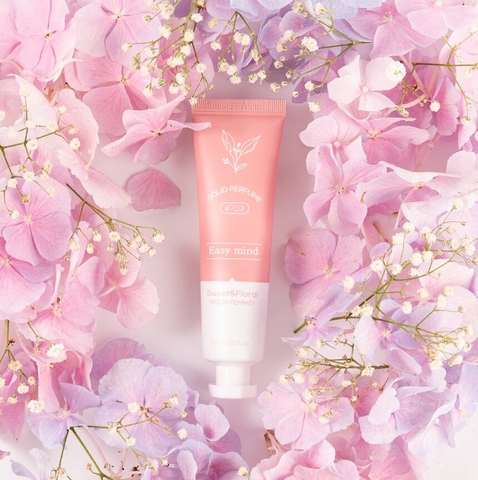 Nước hoa khô dạng sáp Easy Mind hương ngọt ngào & hoa [ Dành cho nữ ] - 이지마인드 고체 향수