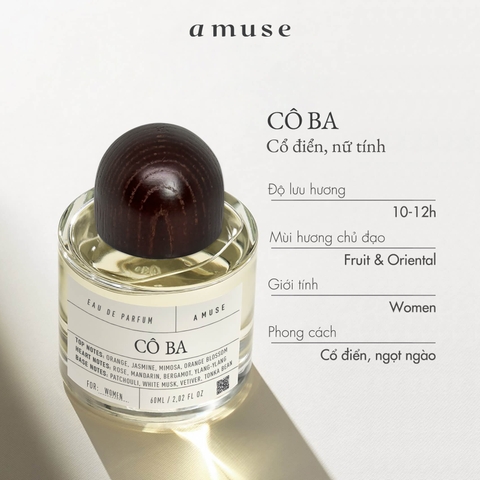 Nước Hoa Amuse Eau De Parfum - Cô Ba 60ml