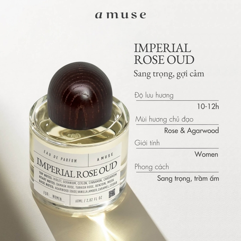 Nước Hoa Amuse Eau De Parfum - Imperial Rose Oud 60ml