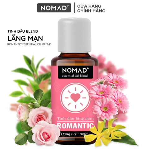 Tinh Dầu Thư Giãn, Lãng Mạng Nomad Essential Oil Blend - Romantic