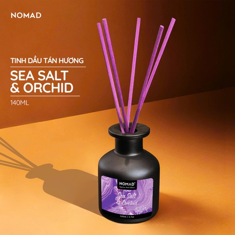 Bộ Tán Hương Que Mây Nomad Reed Diffuser Sea Salt & Orchid 140ml