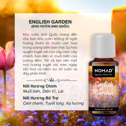 Tinh Dầu Nomad Signature Blend Oils - English Garden