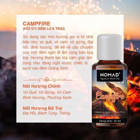 Tinh Dầu Nomad Signature Blend Oils - Campfire