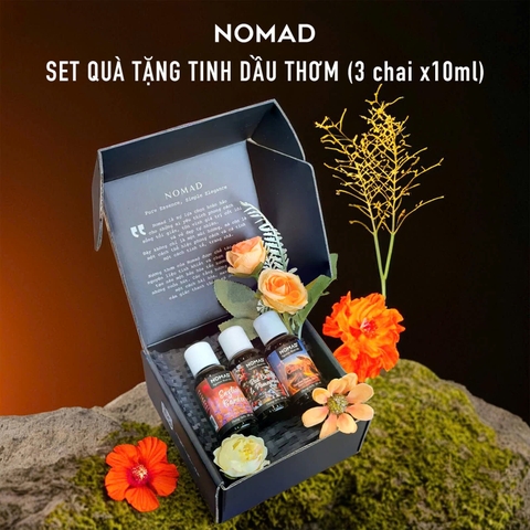 Set Quà Tặng 3 Chai Tinh Dầu Thơm Nomad 10ml