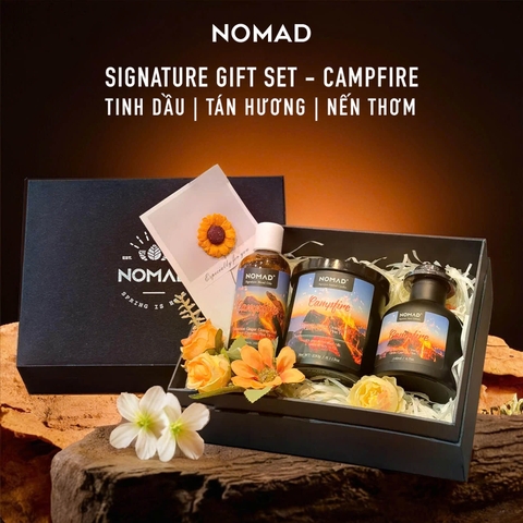 Combo Quà Tặng Nến Thơm, Tán Hương, Tinh Dầu Nomad Signature Gift Set