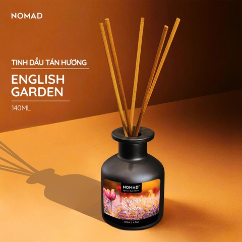 Bộ Tán Hương Que Mây Nomad Reed Diffuser 140ml - English Garden