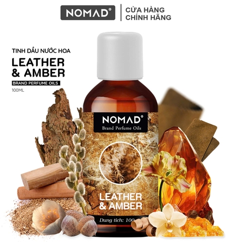 Tinh Dầu Nước Hoa Cô Đặc Nomad Brand Perfume Oils - Leather & Amber
