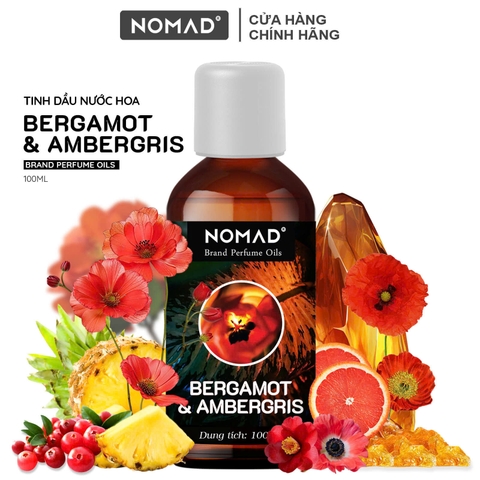 Tinh Dầu Nước Hoa Cô Đặc Nomad Brand Perfume Oils - Bergamot & Ambergris
