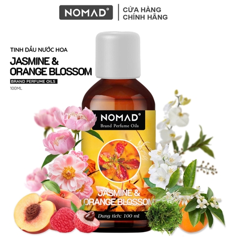 Tinh Dầu Nước Hoa Cô Đặc Nomad Brand Perfume Oils - Jasmine & Orange Blossom