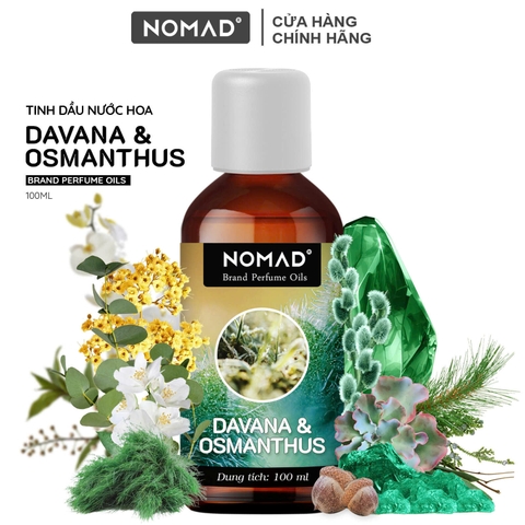 Tinh Dầu Nước Hoa Cô Đặc Nomad Brand Perfume Oils - Davana & Osmanthus