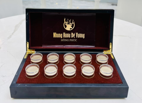 Viên đan nhung hươu Đế Vương Hồng Phúc (Hộp 10 viên)