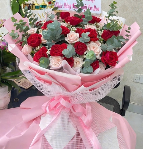 Bó Hồng Sắc màu - BHM1