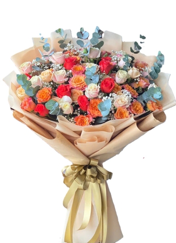 Bó Hồng Sắc màu - BHM4