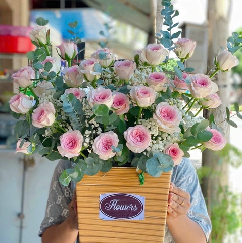 Lẵng Hồng (Hồng) - LHH11