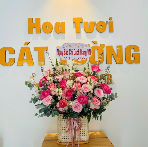 Lẵng Hồng (Hồng) - LHH7