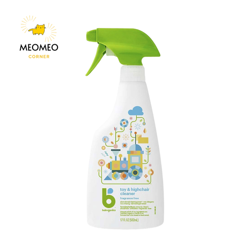 Nước rửa đồ chơi và xịt sát khuẩn bề mặt Babyganics 502ml