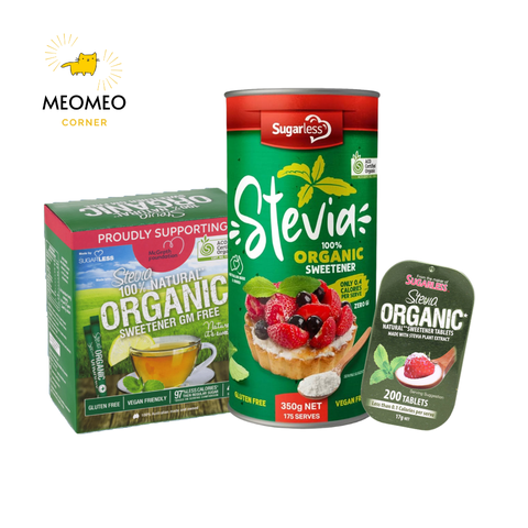 Đường cỏ ngọt hữu cơ Sugarless Stevia Organic của Úc