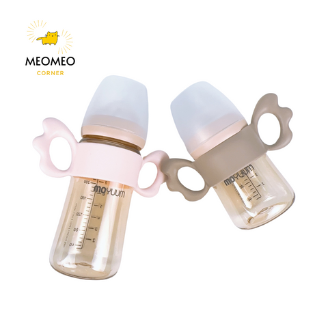 Tay cầm bình sữa Moyuum / Tay cầm bình sữa silicone dùng cho các loại bình cổ rộng