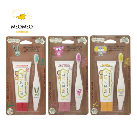 Set bàn chải và kem đánh răng hữu cơ Jack n Jill Úc cho bé