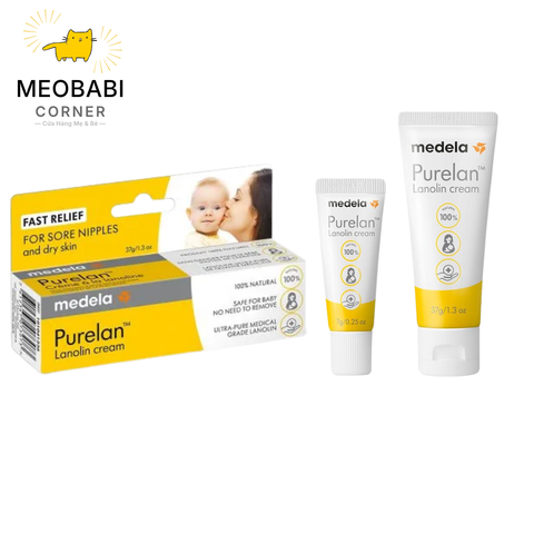 Kem Purelan™ Medela - Kem bôi nứt cổ gà, khô da