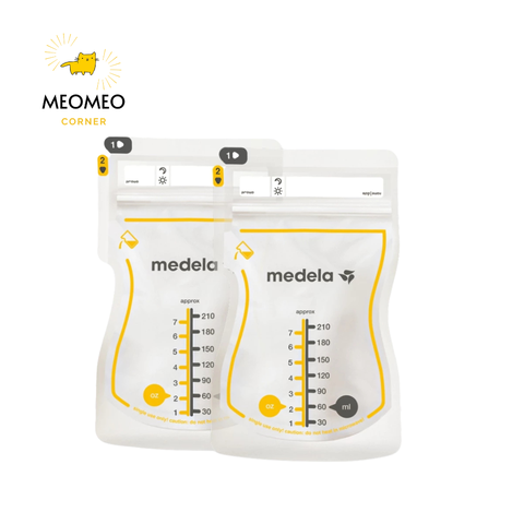 Túi trữ sữa Medela Easy Pour loại 210ml - Không rỏ rỉ - An toàn - Tiện lợi