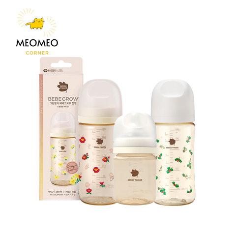 [FULLBOX] Bình sữa PPSU Greenfinger Bebegrow Green Finger 160ml / 280ml