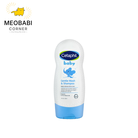 Sữa tắm gội Cetaphil Baby Gentle Wash & Shampoo 230ml