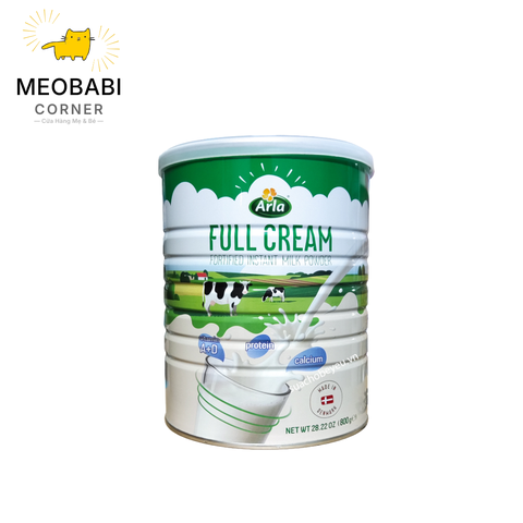 Sữa bột nguyên kem Arla cho bé từ 1 tuổi và cả gia đình lon 800gr