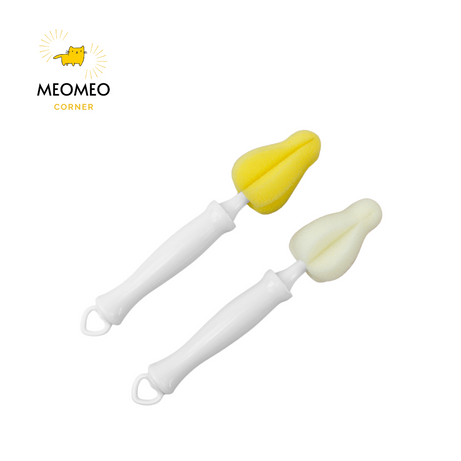 Cọ rửa núm ti bình sữa đầu mút bông cho bé rửa núm ti