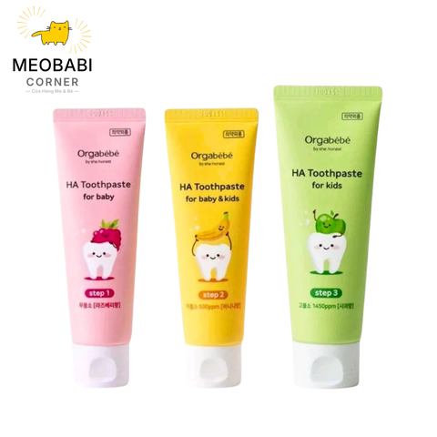 Kem đánh răng thuần chay Orgabebe cho bé 0m+