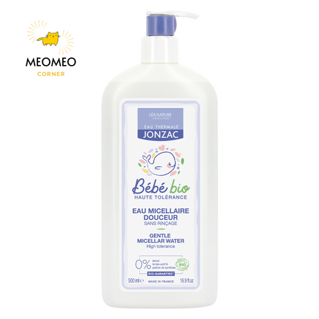 Nước làm sạch da hữu cơ cho bé từ sơ sinh Micellar Eau Thermale Jonzac 500ml