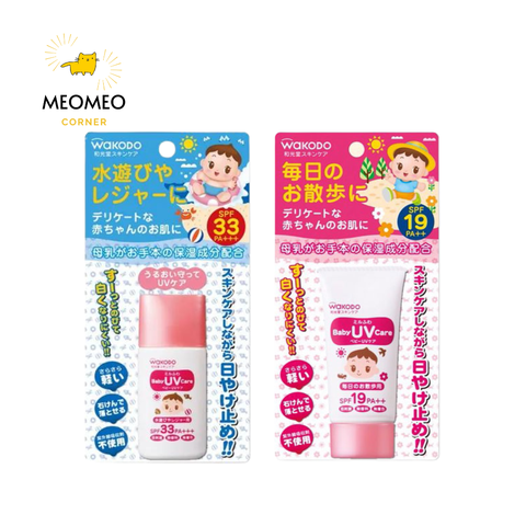 Kem Chống Nắng Cho Bé từ sơ sinh Wakodo PA+++ Nhật Bản 30g