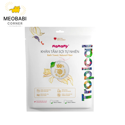 Khăn tắm Mamamy Tropical thấm hút nhanh, siêu mềm mại cho bé và mẹ