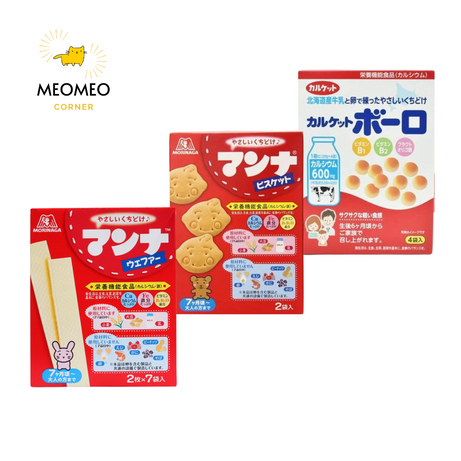 Bánh ăn dặm Manna Morinaga cho bé từ 9 tháng tuổi