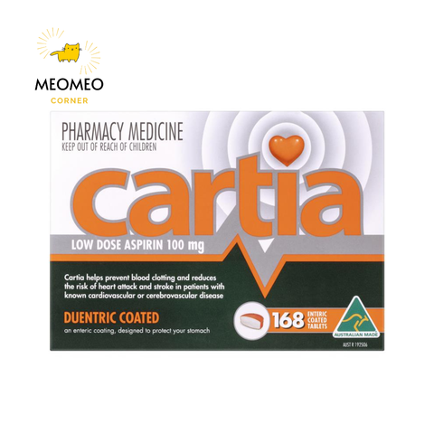 Viên chống đột quỵ Cartia 168 viên của Úc