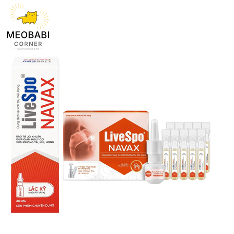 Dung Dịch Vệ Sinh Tai, Mũi, Họng LiveSpo NAVAX chuyên dụng cho bé